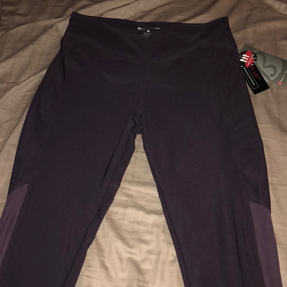 Bally criss cross mesh detail yoga pants/leggings